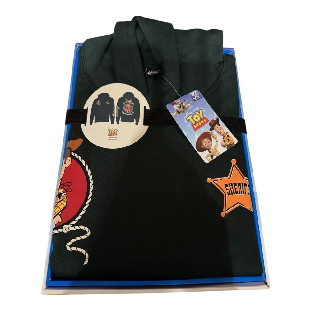 Disney Pixar Toy Story 30th Anniversary Hoodie Adult L Green. NIB.